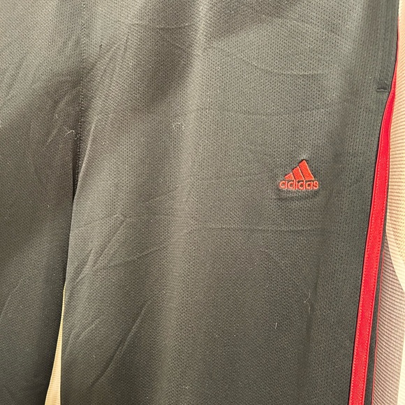 Vintage Y2K Adidas Black and Red Climalite Track Pants Size XL - Picture 3 of 5